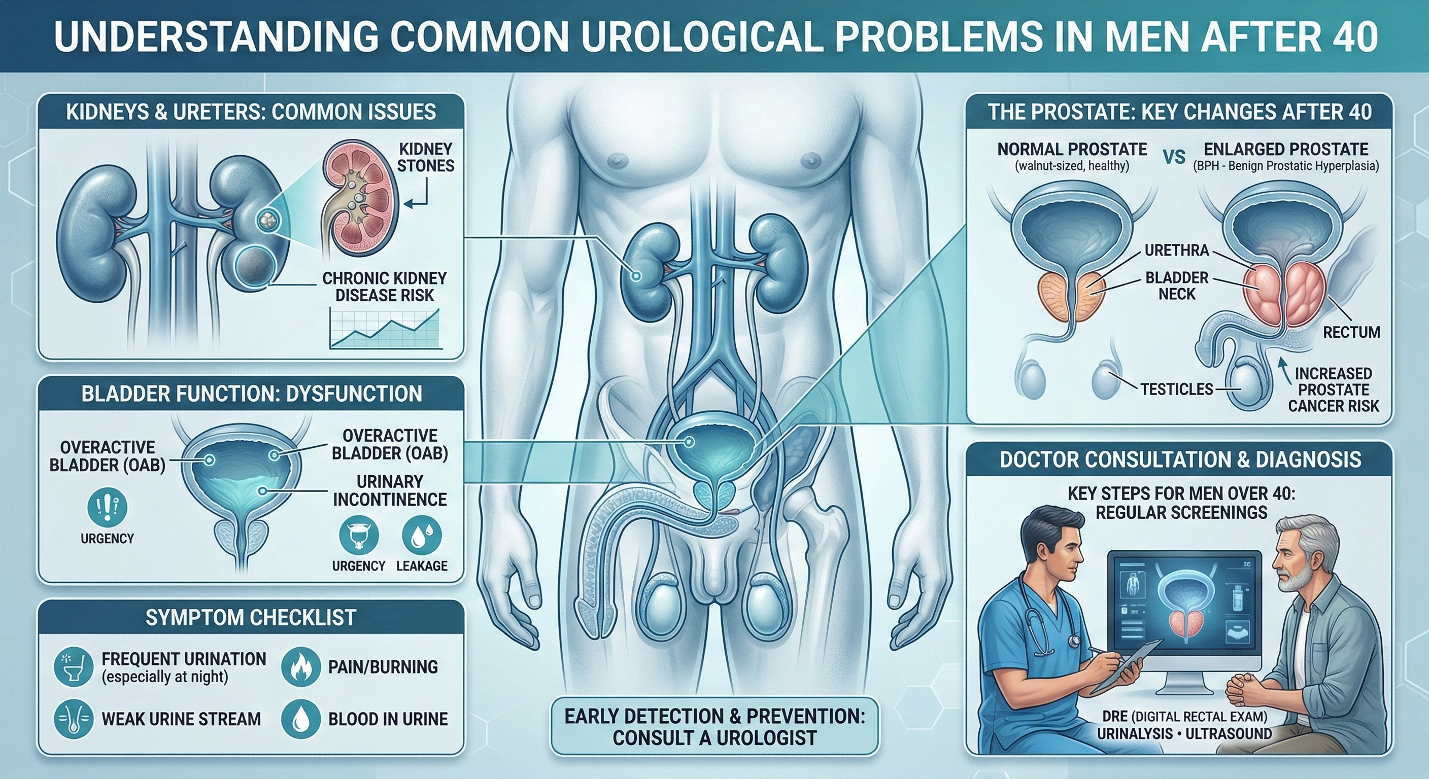Common Urological Problems in Men After 40 & Their Treatment