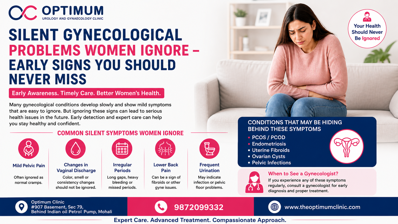 Silent Gynecological Problems Women Ignore | Best Gynecologist in Mohali