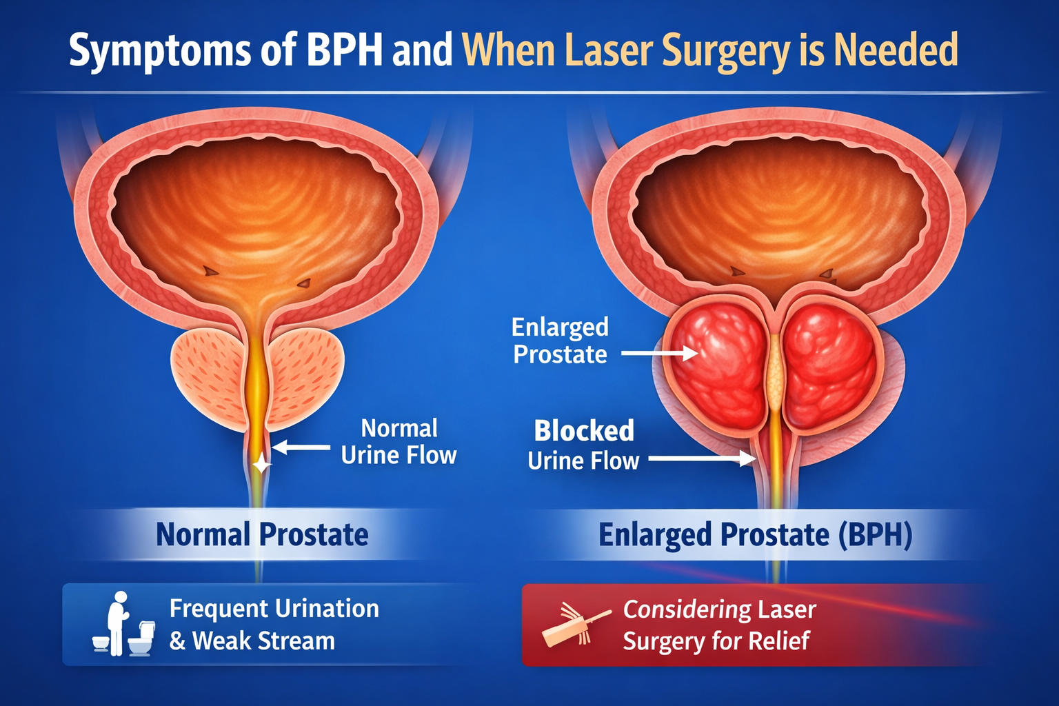 Symptoms of BPH and When Laser Surgery is Needed