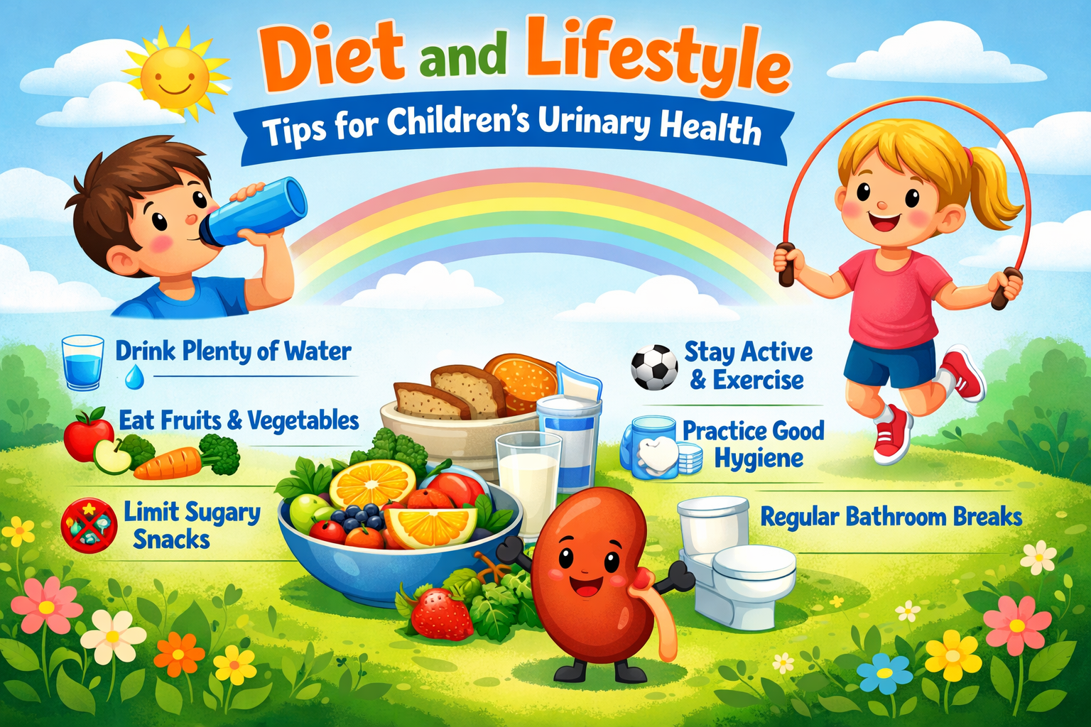 Diet and Lifestyle Tips for Children’s Urinary Health