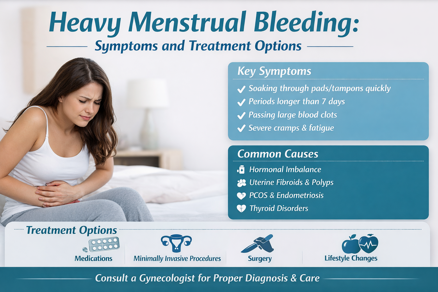 Heavy Menstrual Bleeding: Symptoms and Treatment Options