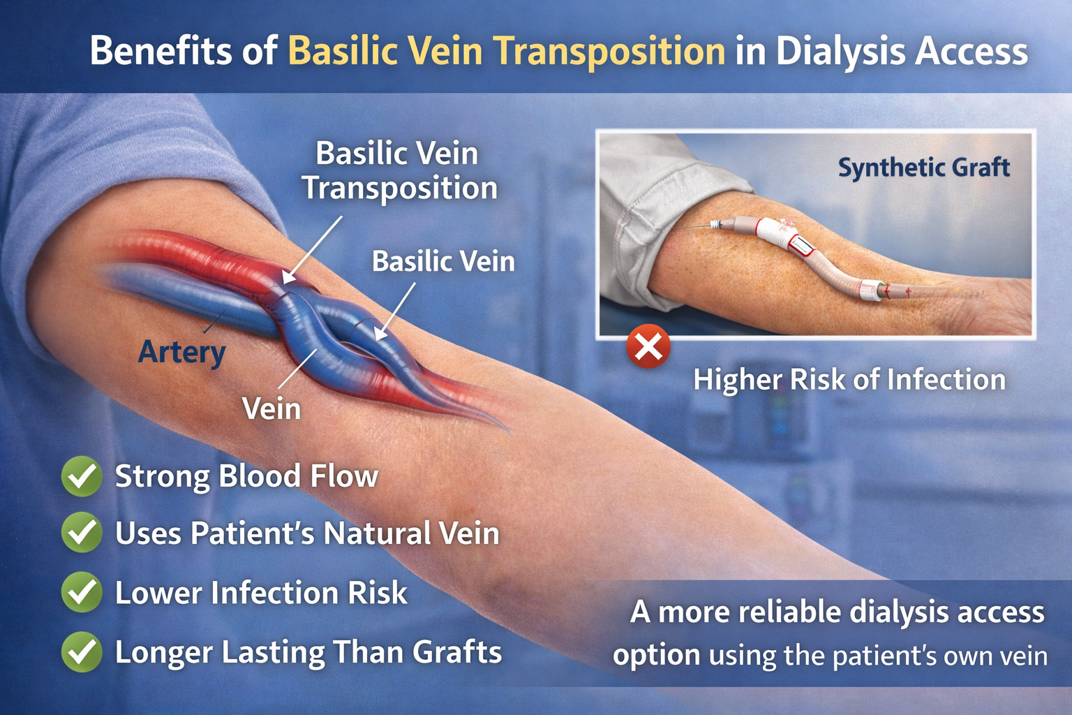 Benefits of Basilic Vein Transposition in Dialysis Access