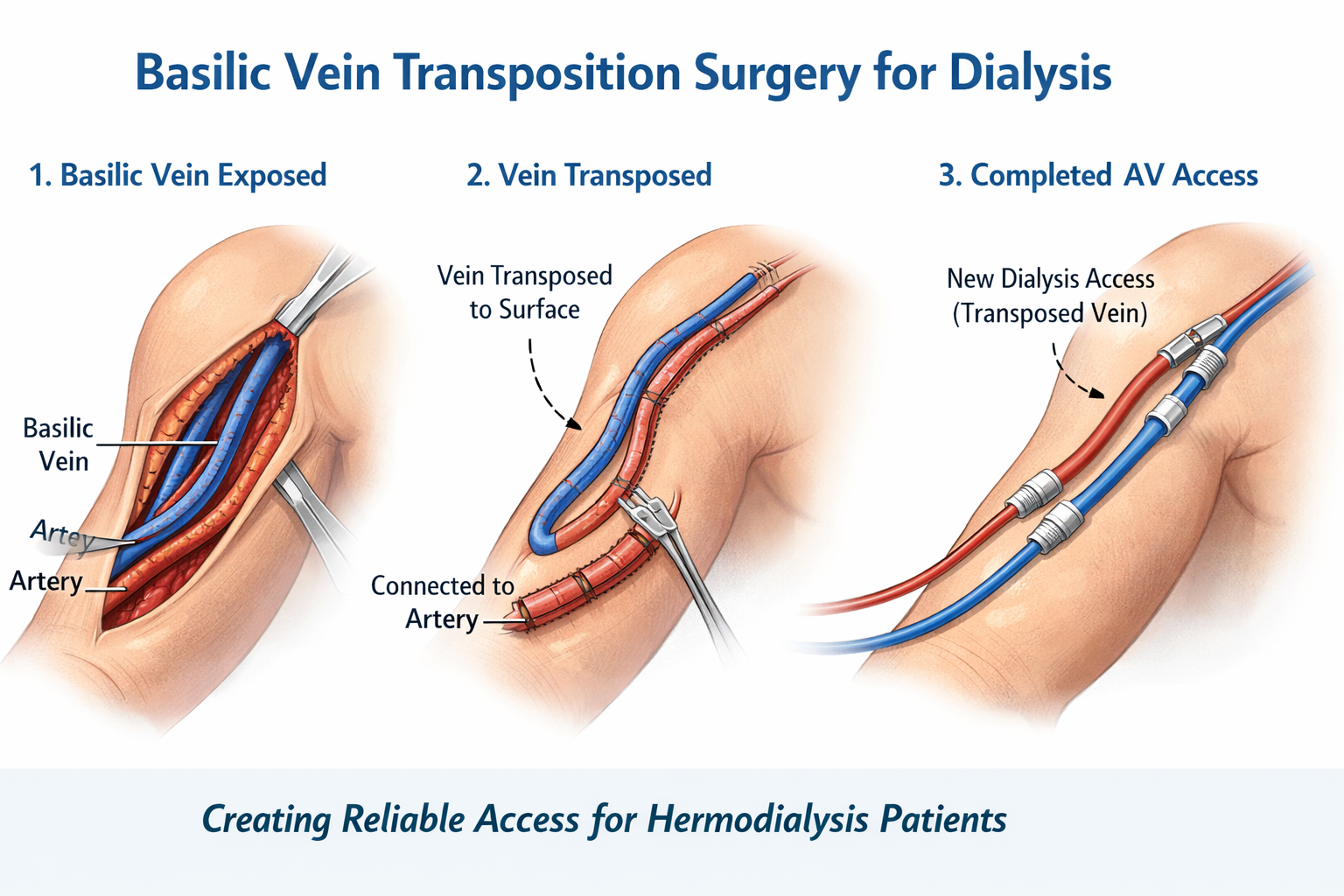 Best Vein Transposition Surgery for Dialysis in India